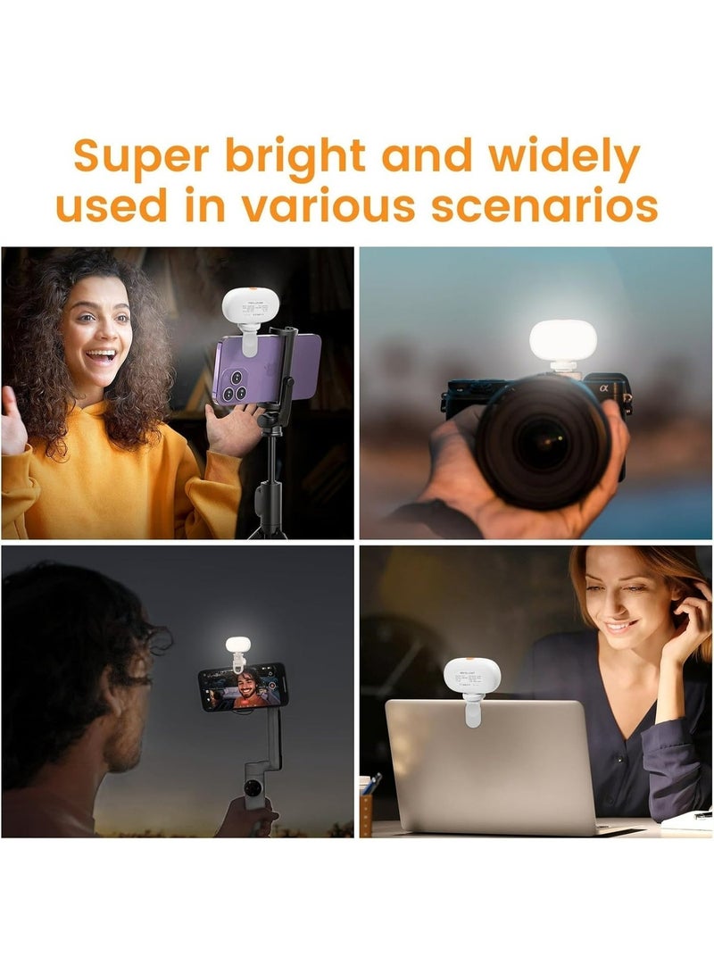 Pikengenus Mini Selfie Light, Phone Light with 3 Light Modes, Portable Clip-on Light for Phone, Camera,Makeup, Video Conference, TikTok, Vlog. - Image 3