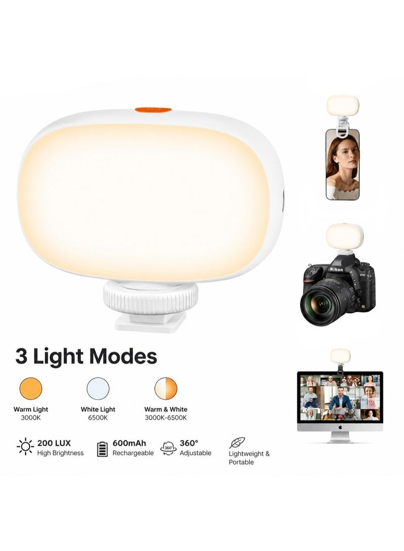 Pikengenus Mini Selfie Light, Phone Light with 3 Light Modes, Portable Clip-on Light for Phone, Camera,Makeup, Video Conference, TikTok, Vlog. - Image 1