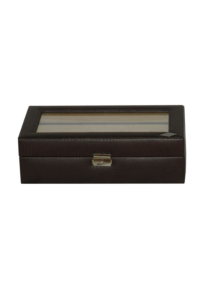 LAVERI LEATHER Laveri Watch Box for Men Women (10 Slots), Premium  Leather Watch Case  Organizer with Lock, Removable Pillow - Image 5