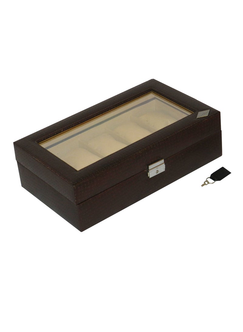 LAVERI LEATHER Laveri Watch Box for Men Women (10 Slots), Premium  Leather Watch Case  Organizer with Lock, Removable Pillow - Image 2