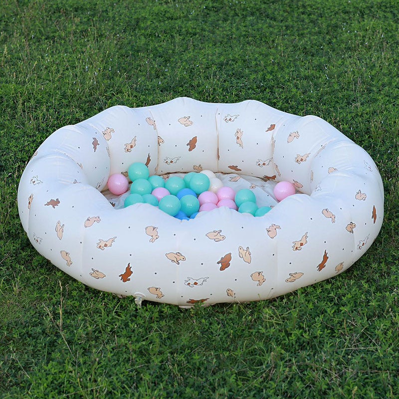 Factory Generation Outdoor Picnic Multi-Functional Children Olive Large Bathtub Flower Foldable Inflatable Pvc Ball Pool - Image 3