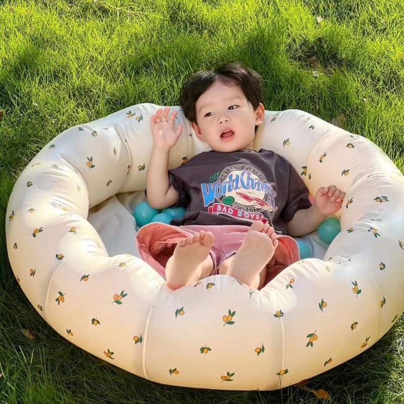 Factory Generation Outdoor Picnic Multi-Functional Children Olive Large Bathtub Flower Foldable Inflatable Pvc Ball Pool - Image 1