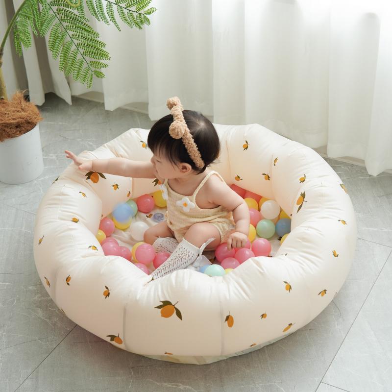 Factory Generation Outdoor Picnic Multi-Functional Children Olive Large Bathtub Flower Foldable Inflatable Pvc Ball Pool - Image 5