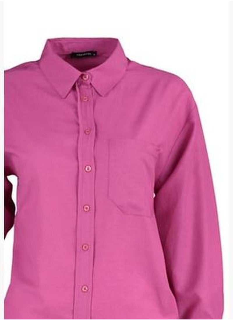 Plum Single Pocket Boyfriend Woven Cotton Shirt TWOAW20GO0115 - pzsku/Z2068A2EFE6FEFE6586ACZ/45/_/1704141882/2feb6c9e-d845-4b73-bc40-28876ae701ef