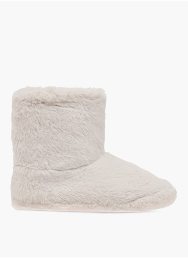 Le Confort Faux Fur Slip-On Bedroom Boots  - Image 3