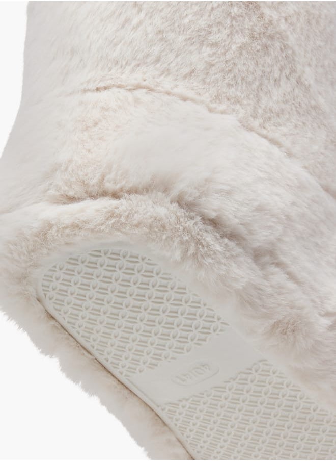 Le Confort Faux Fur Slip-On Bedroom Boots  - Image 5