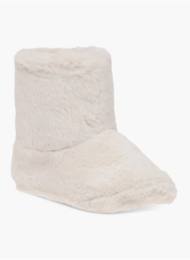 Le Confort Faux Fur Slip-On Bedroom Boots