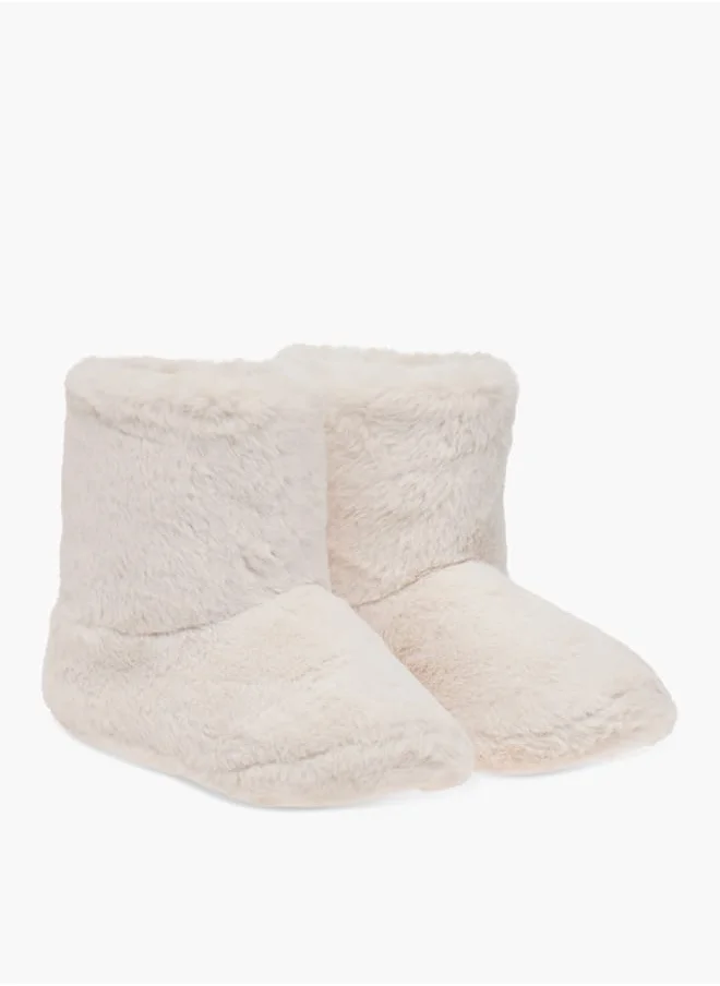 Le Confort Faux Fur Slip-On Bedroom Boots