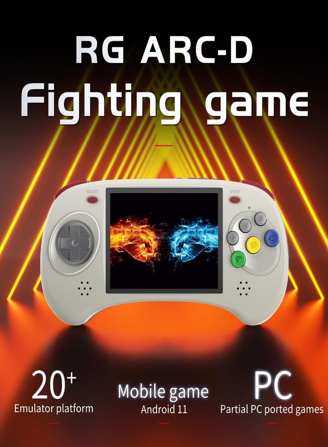 Voacle RG ARC D Retro Handheld Game Console , Dual OS Android 11 and Linux System with 128G SD Card 4541 Games Support 5G WiFi 4.2 Bluetooth Moonlight Streaming and TV Output (Gray) - Image 2
