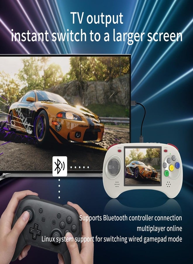 Voacle RG ARC D Retro Handheld Game Console , Dual OS Android 11 and Linux System with 128G SD Card 4541 Games Support 5G WiFi 4.2 Bluetooth Moonlight Streaming and TV Output (Gray) - Image 4