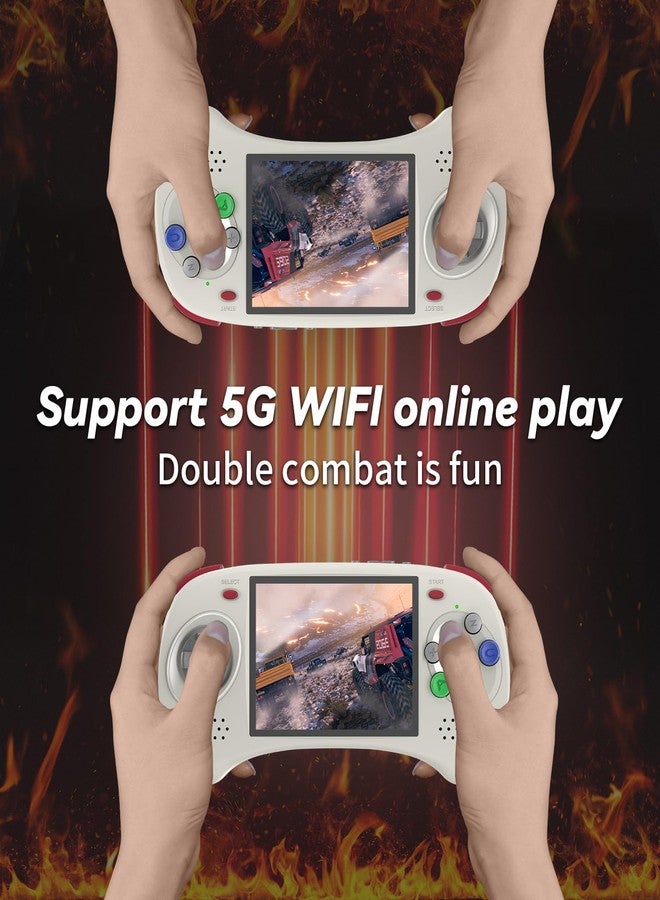 Voacle RG ARC D Retro Handheld Game Console , Dual OS Android 11 and Linux System with 128G SD Card 4541 Games Support 5G WiFi 4.2 Bluetooth Moonlight Streaming and TV Output (Gray) - Image 5
