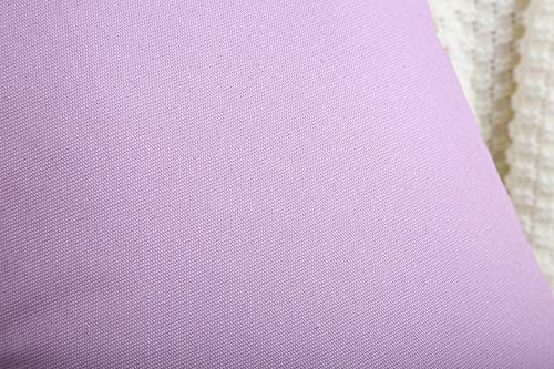 TangDepot Cotton Solid Throw Pillow Covers, 22" x 22" , Light Purple Lavende, 1 Count (Pack of 1) - Image 3