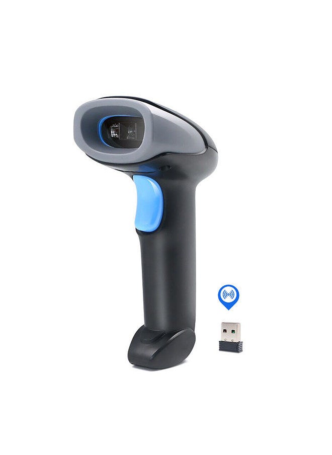 Handheld Barcode Scanner 1D Code Scanner 2.4G Wireless & USB Wired Bar Code Reader Compatible with Windows Android Mac Linux for Supermarket Retail Library Logistics Warehouse  - Image 2