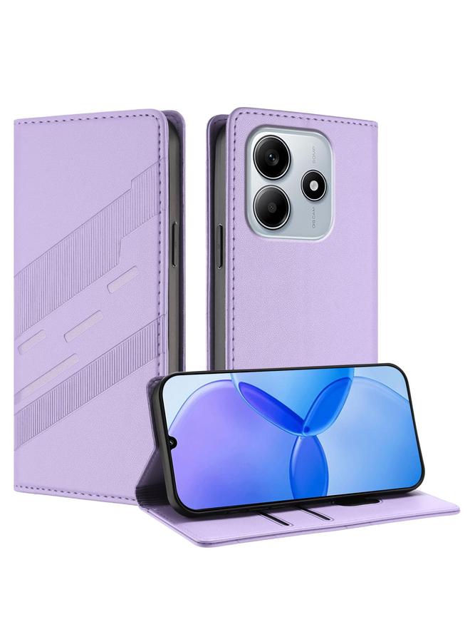 اس-توب جراب لهاتف Redmi Note 14 5G محفظة جلدية متعددة الوظائف منقوشة بتصميم كلاسيكي - Image 1