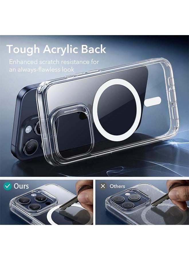 Vosiburo - iPhone 15 Pro agsafe Case Clear【N52 Stronger Magnets】【Shockproof Protection】iPhone 15 Pro Cover Anti-Yellow & Anti-Scratch, Ultra Slim, Magnetic Cover for 15 Pro 6.1 inch Clear - Image 1
