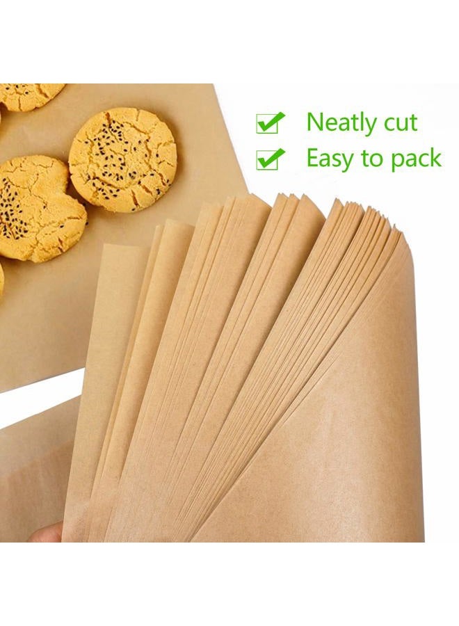 QYH 100 Pcs Parchment Paper Sheets for Baking, 8x12 Inches Unbleached Parchment Paper, Precut Parchment Paper for Baking Cookies, Frying, Air Fryer, Cooking, Grilling Rack, Oven - Image 3