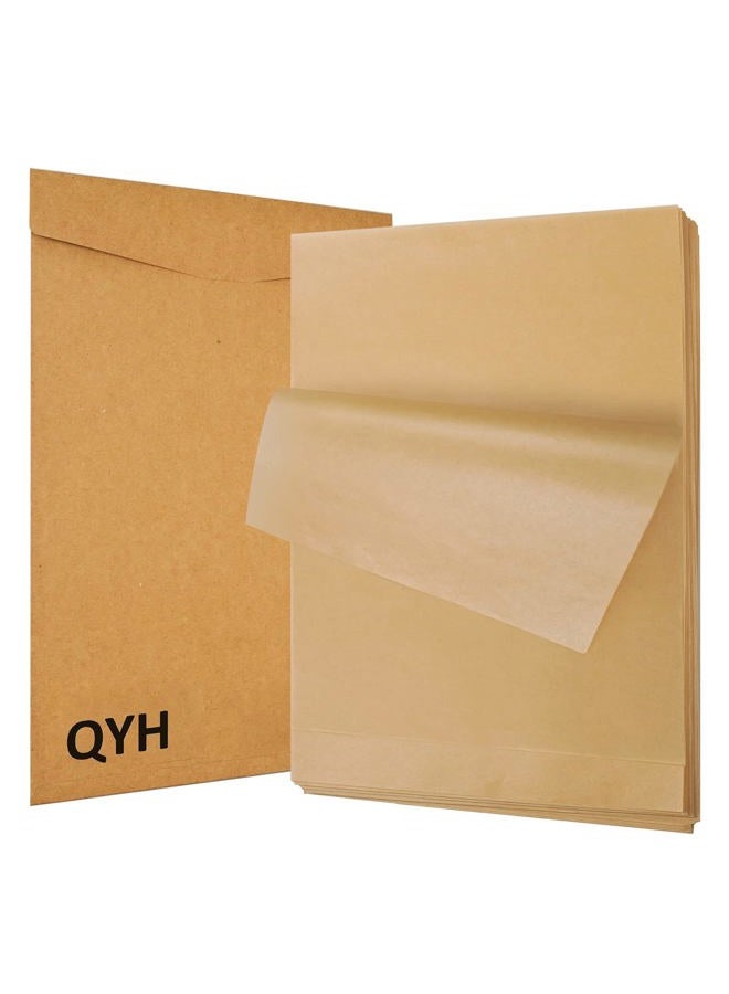 QYH 100 Pcs Parchment Paper Sheets for Baking, 8x12 Inches Unbleached Parchment Paper, Precut Parchment Paper for Baking Cookies, Frying, Air Fryer, Cooking, Grilling Rack, Oven - Image 1