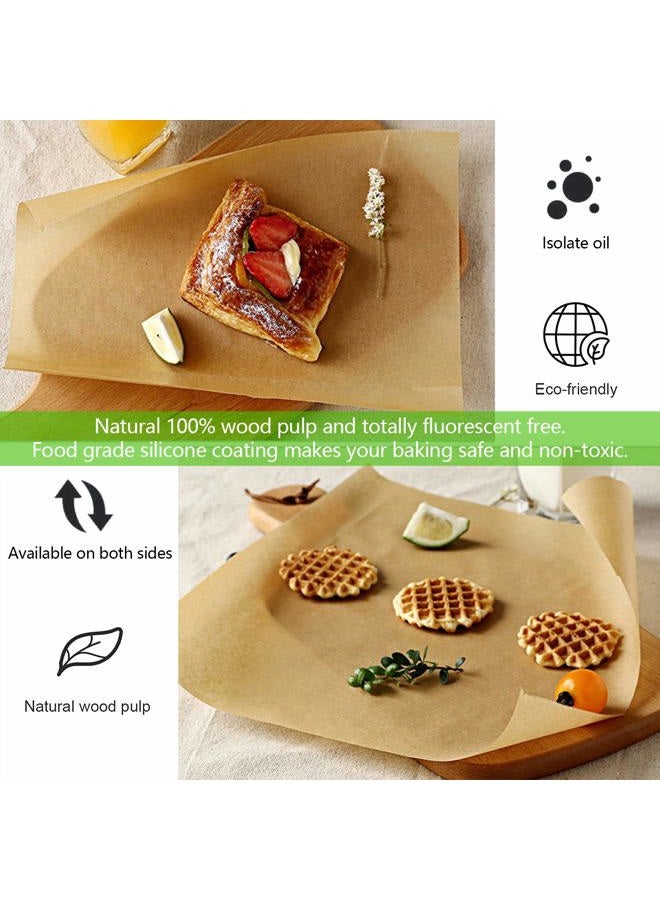 QYH 100 Pcs Parchment Paper Sheets for Baking, 8x12 Inches Unbleached Parchment Paper, Precut Parchment Paper for Baking Cookies, Frying, Air Fryer, Cooking, Grilling Rack, Oven - Image 4