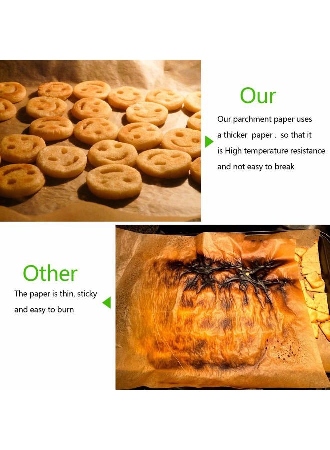 QYH 100 Pcs Parchment Paper Sheets for Baking, 8x12 Inches Unbleached Parchment Paper, Precut Parchment Paper for Baking Cookies, Frying, Air Fryer, Cooking, Grilling Rack, Oven - Image 5
