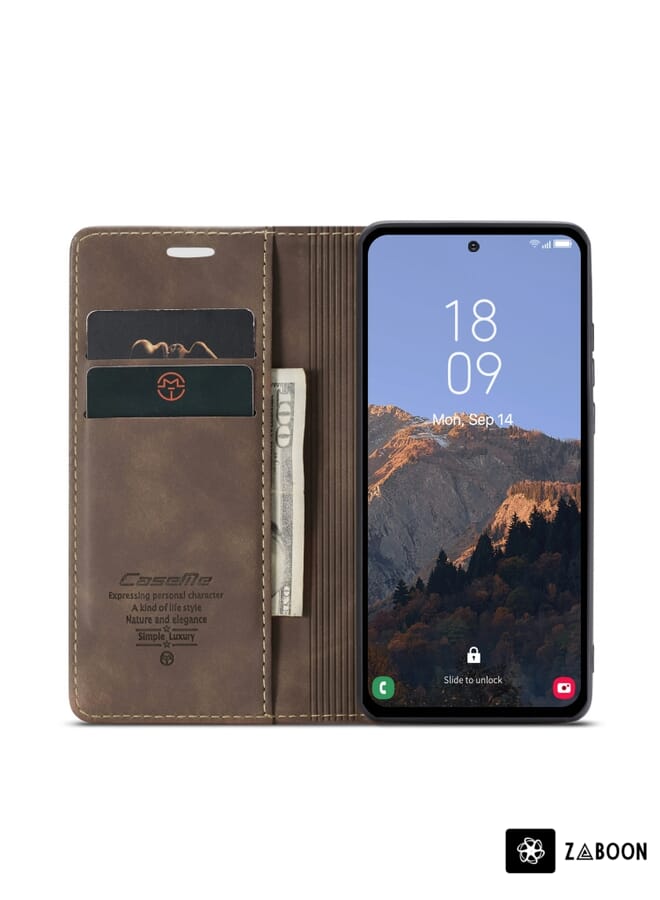 Zaboon Protective Case For Samsung Galaxy A54 CaseMe 013 Multifunctional Horizontal Flip Leather - Image 2