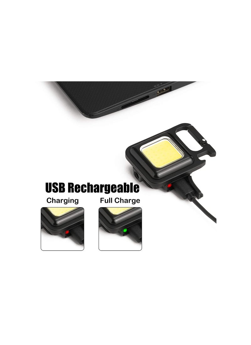 Generic - Mini portable rechargeable LED flashlight with 4 lighting modes - Image 1