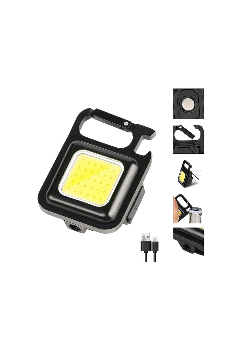 Generic - Mini portable rechargeable LED flashlight with 4 lighting modes - Image 1