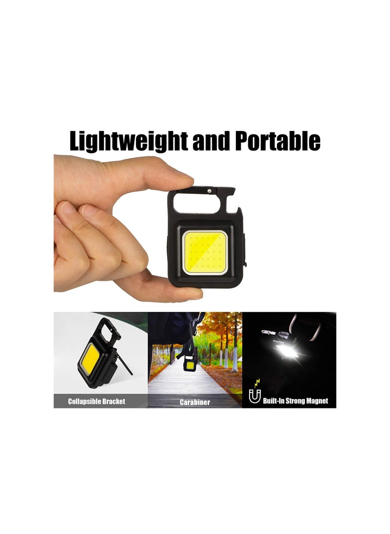 Generic - Mini portable rechargeable LED flashlight with 4 lighting modes - Image 1
