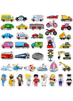 40 Pcs Vehicle Magnets, Vehicles And Professions Fridge Magnets For Kids-Common Vehicles, Airplane, Boat & Occupations-Magnetic Transport Refrigerator Decors Educational Learning Toys For Toddlers - pzsku/Z20694AEAF35E0AA0C2B6Z/45/_/1722596596/18e9a9be-0cbf-4f60-81e6-ec7ba0ac8bad