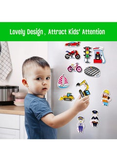 40 Pcs Vehicle Magnets, Vehicles And Professions Fridge Magnets For Kids-Common Vehicles, Airplane, Boat & Occupations-Magnetic Transport Refrigerator Decors Educational Learning Toys For Toddlers - pzsku/Z20694AEAF35E0AA0C2B6Z/45/_/1722596603/16959c38-4956-4f4d-ac52-3fc7aab62bdf