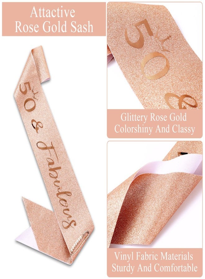 كانلير مجموعة زينة عيد الميلاد الخمسين من كانلييه، ١٠ قطع، للنساء: نظارات لامعة باللون الذهبي الوردي، وشاح وتاج، إكسسوار مثالي لحفلات أعياد الميلاد. - Image 5