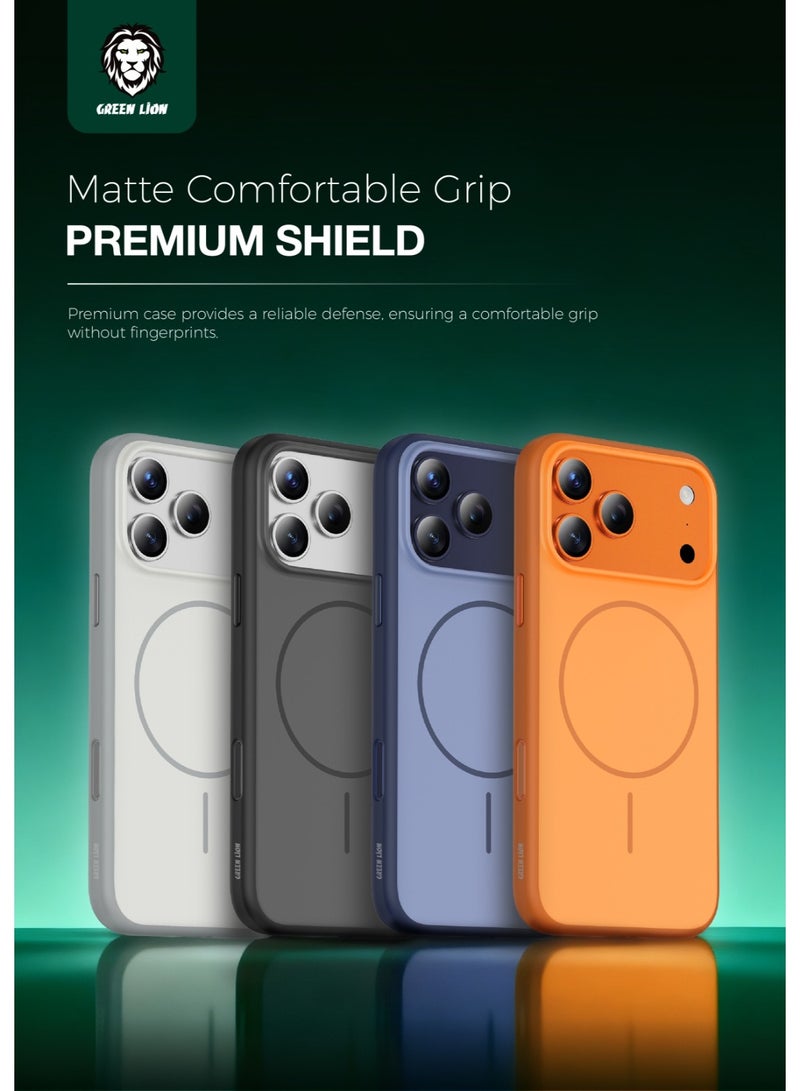 GREEN LION iPhone 17 Pro MagSafe Case Patric with Premium Matte Finish & Metal Buttons / Camera Protection / Comfortable Grip / Anti-Yellowing Back Cover / Drop Protection / Anti-Fingerprint / Oil Resistant - Blue - Image 3