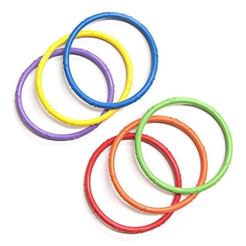 Banzai Spring Summer Toys Pool Time Dive Rings 6Pack - Image 1