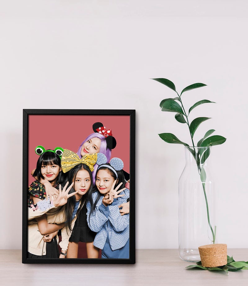 SINCE 7 STORE Blackpink Group Photo Framed Poster (8x12 inches) for Blackpink Fans/Room Decor/Gifting/BLINKS/Aesthetic Wall Art - Image 2