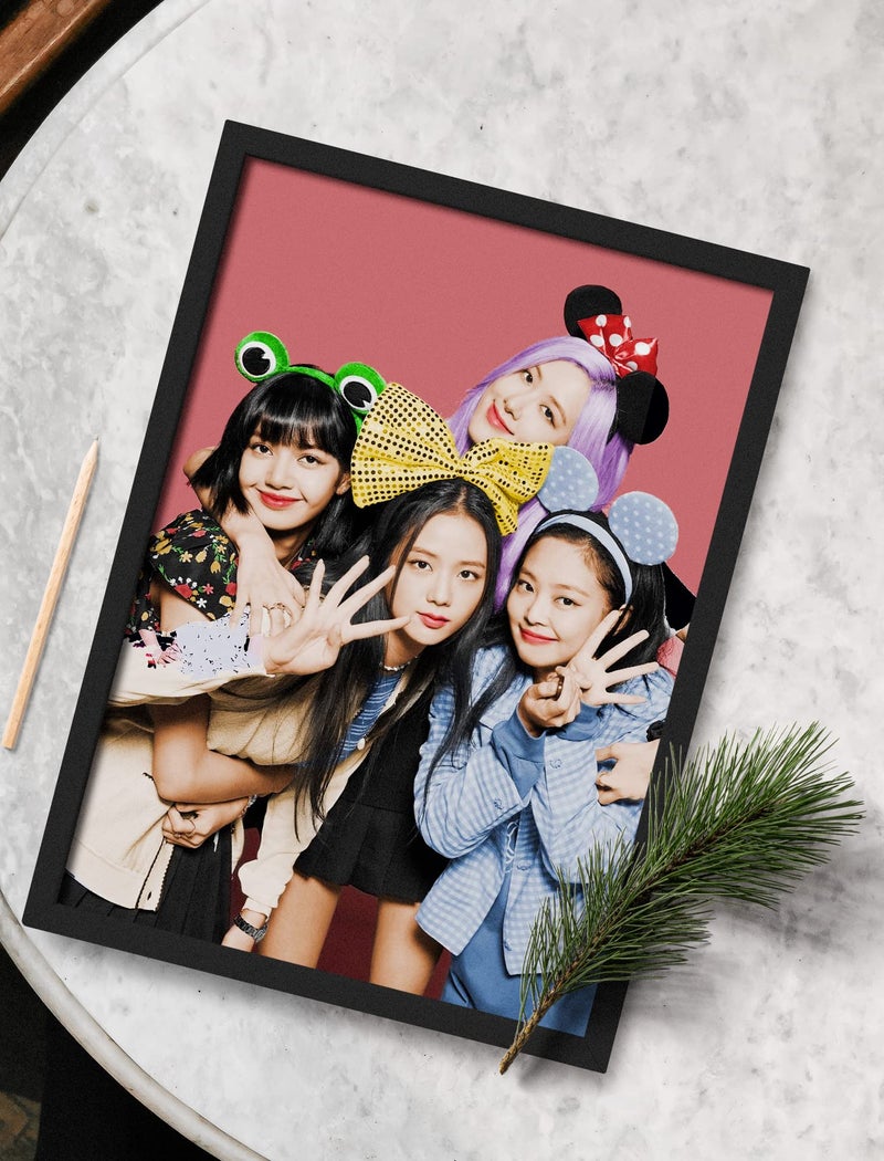 SINCE 7 STORE Blackpink Group Photo Framed Poster (8x12 inches) for Blackpink Fans/Room Decor/Gifting/BLINKS/Aesthetic Wall Art - Image 4
