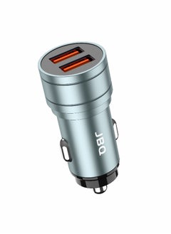 JBQ Metal Quick Car Charging Adapter With 2 USB Ports  - Image 1