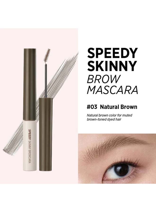 Peripera Speedy Skinny Browcara 03 Natural Brown - Image 2