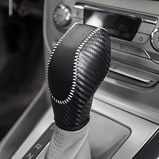 ريحني غطاء مقبض ناقل الحركة الجلدي للسيارات لفورد إيكوسبورت إسكيپ فيوجن إكسسوارات إكسسوارات إكسبورت إينيرجي واجن فييستا فوكس ترانزيت - Image 2