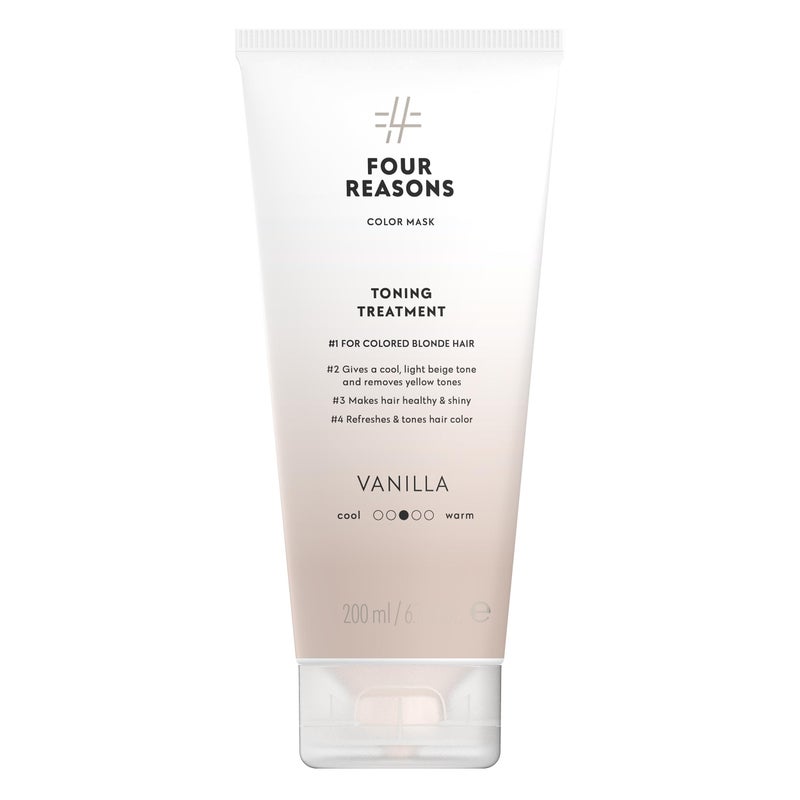 Four Reasons Color Mask  Vanilla Blonde  27 Colors Color Depositing Conditioner Toning Treatment Tone  Enhance ColorTreated Hair  Semi Permanent Hair Dye Vegan and CrueltyFree 676 fl oz