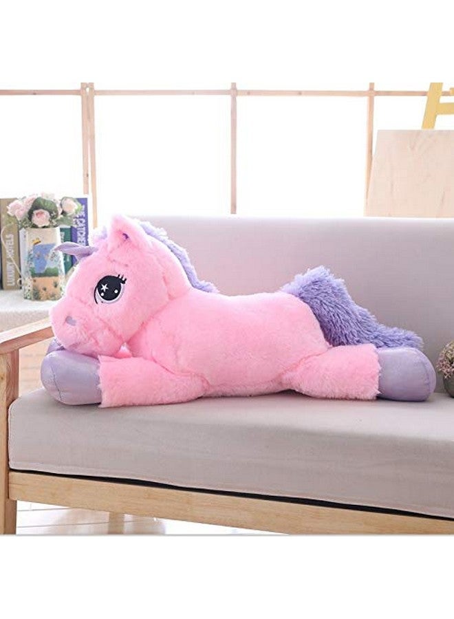 CLICK4DEAL Soft Toys Unicorn Plush Toys Giant Size Unicorn Stuffed Animal Horse Toy Soft Unicornio Peluche Doll Gift Children White (75cm) - Image 1