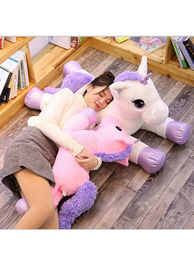 CLICK4DEAL Soft Toys Unicorn Plush Toys Giant Size Unicorn Stuffed Animal Horse Toy Soft Unicornio Peluche Doll Gift Children White (75cm) - Image 3