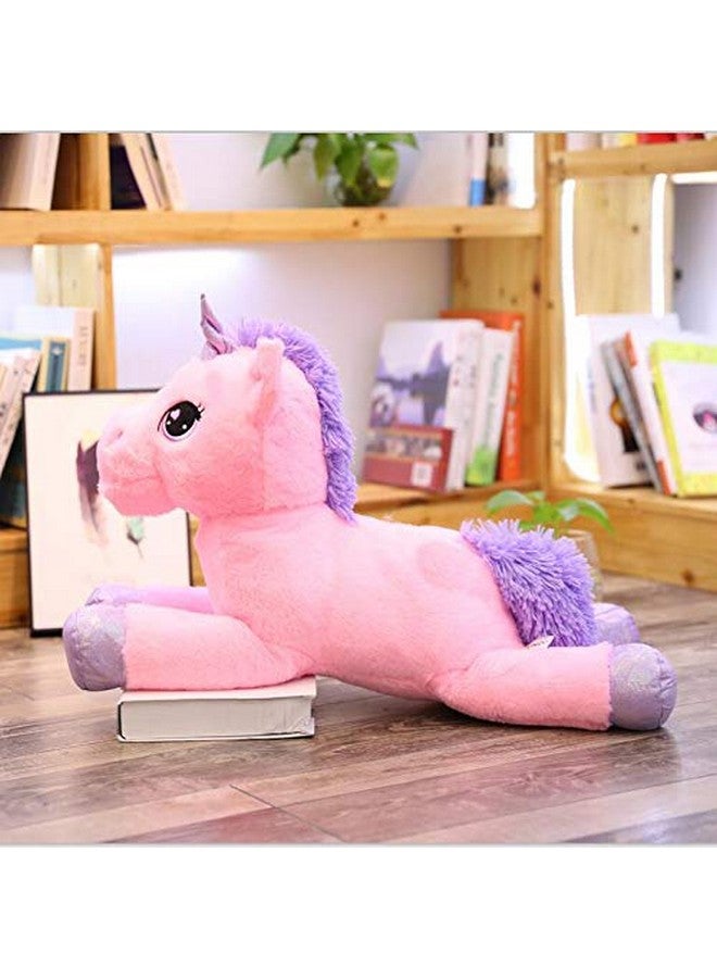 CLICK4DEAL Soft Toys Unicorn Plush Toys Giant Size Unicorn Stuffed Animal Horse Toy Soft Unicornio Peluche Doll Gift Children White (75cm) - Image 2