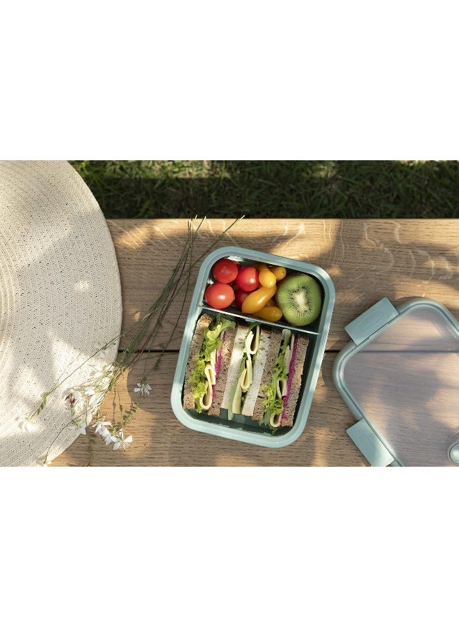 Curver Lunch Box,Smart To Go,Dual (0.6L 0.3L) Light Green - Image 2