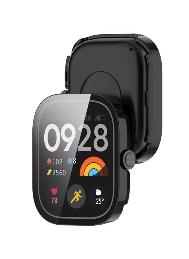 X-level Screen Protector Cover Case for Xiaomi Redmi Watch 4 , Hard PC Cover HD Tempered Screen Protector Case Ultra Slim Anti-Scratch Full Coverage Proctective Watch Accessories for Redmi Watch 4 Smartwatch  - Image 2