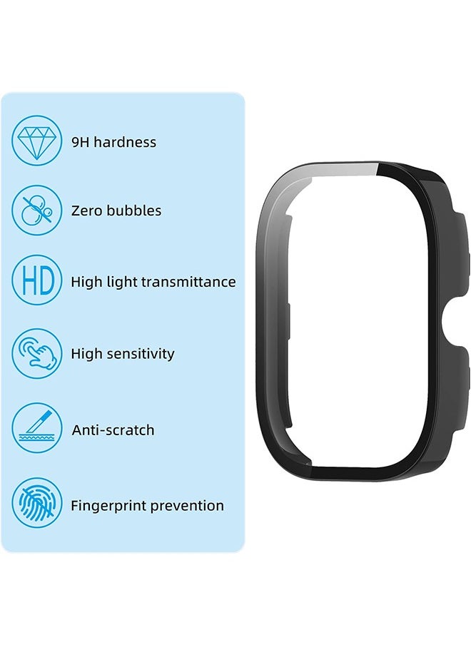 X-level Screen Protector Cover Case for Xiaomi Redmi Watch 4 , Hard PC Cover HD Tempered Screen Protector Case Ultra Slim Anti-Scratch Full Coverage Proctective Watch Accessories for Redmi Watch 4 Smartwatch  - Image 3