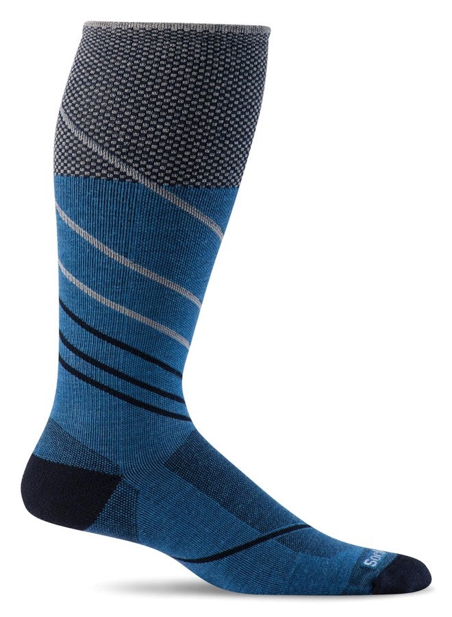 Sockwell Men's Pulse OTC Firm Graduated Compression Sock, Ocean, Ocean - L/XL - Image 1
