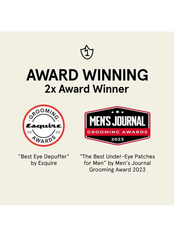 JAXON LANE BRO MASK Under Eye Gel Pads: Cooling Eye Patches for Dark Circles and Puffiness | Anti Aging Hydrogel Eye Patch Set w/ Bakuchiol, Green Tea, Hyaluronic Acid, Caffeine, Niacinamide/Vitamin B3 -6 Pairs - Image 2