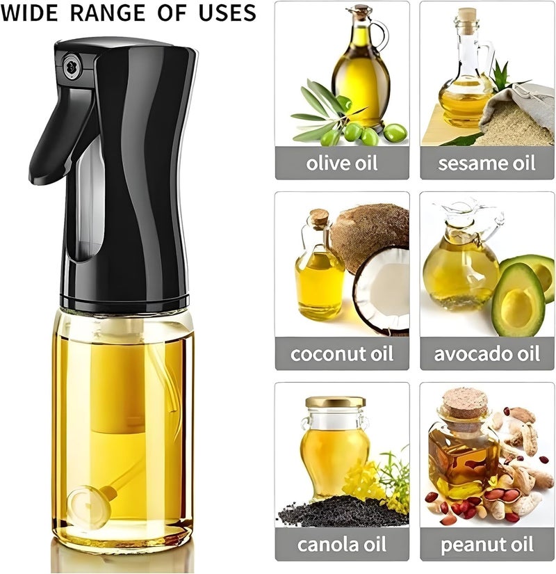 PPK24X9 PPK24X9 Olive Oil Sprayer for Cooking 200ml Oil Dispenser Bottle Spray Mister Portable Refillable Food Grade Oil Vinegar Spritzer Sprayer Bottles for Kitchen Air Fryer  - Image 3