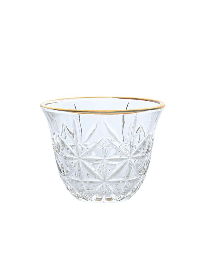 Alsaif Bialat Tea And Coffee Serving Set 30 Pieces Clear  - Image 2
