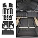 Thinzyou Floor Mats Compatible with 20222025 2026 Kia Carnival 8 Seater MPV No HybridPrestige Trunk Liner Cargo Liner Cargo Mat 2024 Carnival Accessories Floor MatsTrunk MatBackrest Mats - Image 2