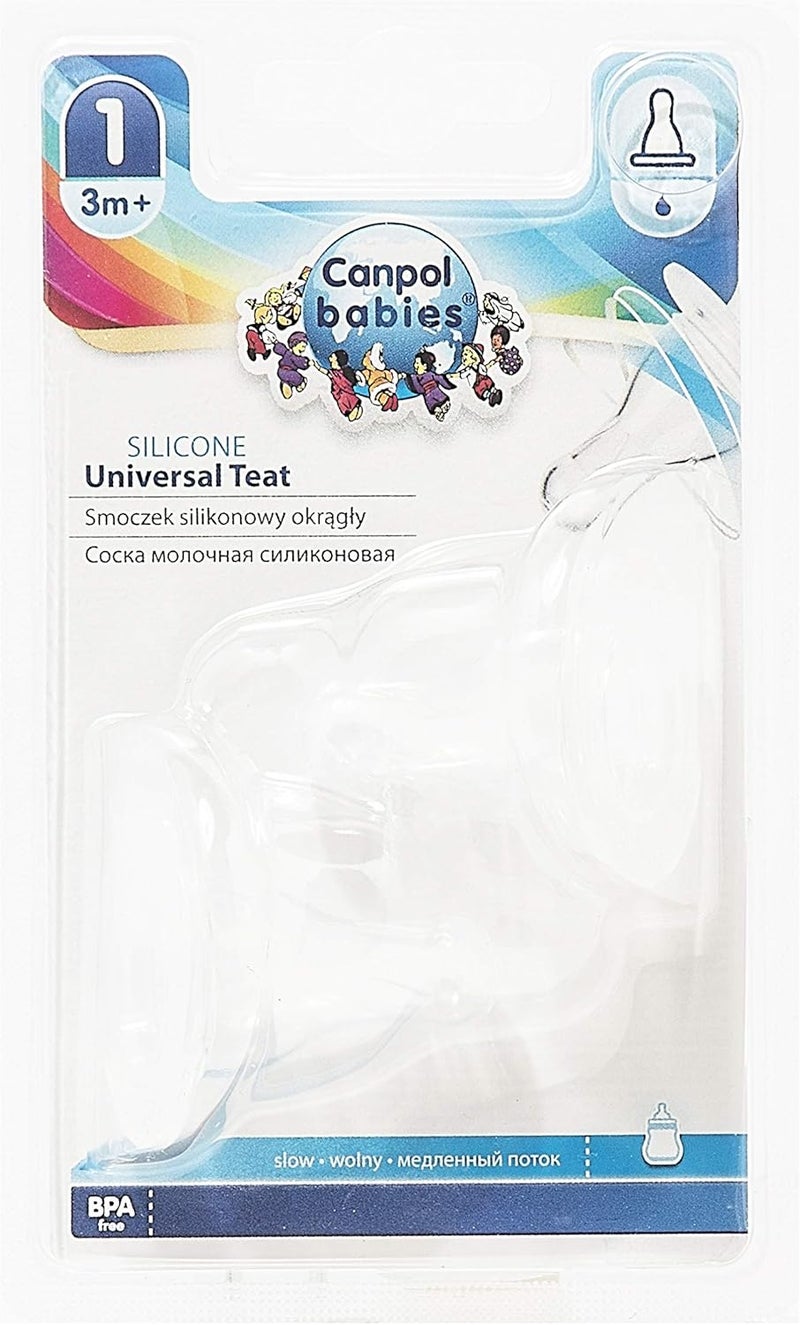 Canpol Babies Silicone Universal Teat - Slow Flow